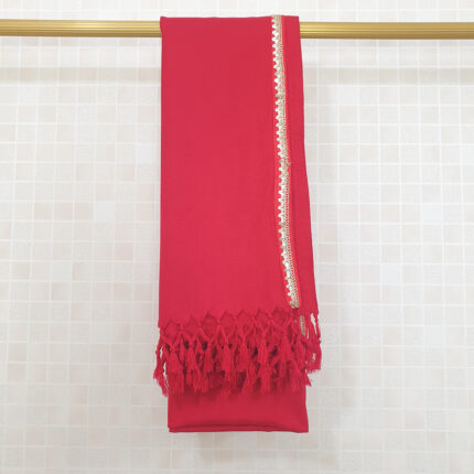 Red Cotton Ladies Shawl