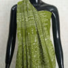 Bottle Green Cotton Saree