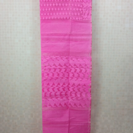 Pink Jamdani Saree Handloom