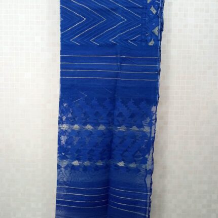Navy Blue Jamdani Saree