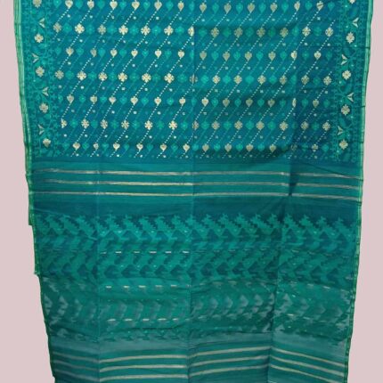 Half Silk Jamdani Saree