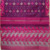 Purple Handloom Jamdani Saree